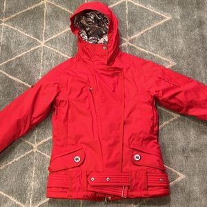 686 set Snow Jacket and Pants Set (red poka dot)